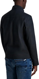 KARL LAGERFELD Faux Leather Pebble Men Jacket