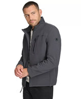 Calvin Klein Men  Infinite Stretch Soft Shell Lightweight Water-Repellent  Jacket – Dark Grey