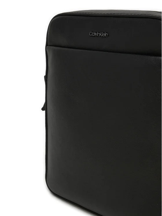 Calvin klein Black Mono Logo Reporter bag