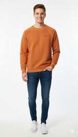 Guess Sweatshirt Logo Printed Men _ Orange