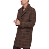 Andrew Marc Bexer Plaid Button Front Topper Men Coat _  Multicolor