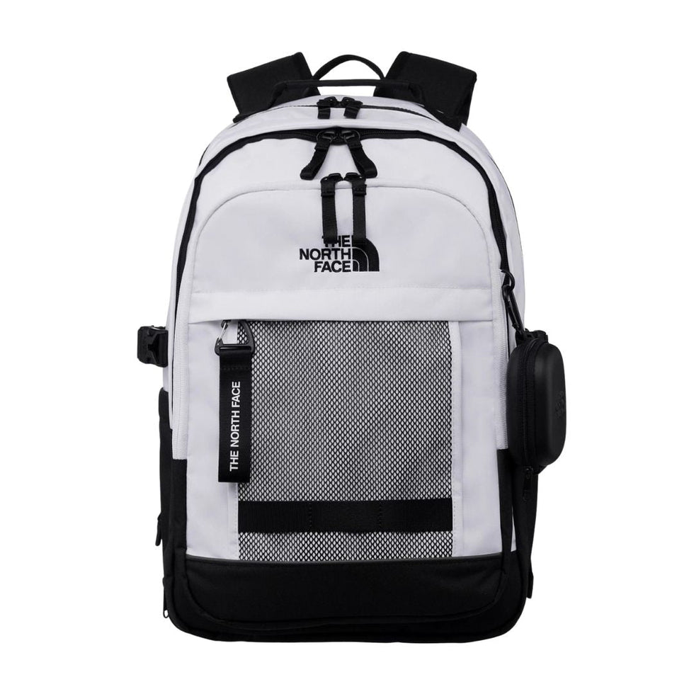 The North Face Dual White*Black  Backpack with Multi-Compartments