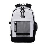 The North Face Dual White*Black  Backpack with Multi-Compartments