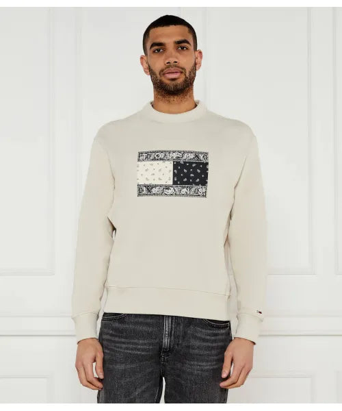 Tommy jeans  Sweatshirt Logo Printed Men _ Cream