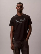 Short Sleeve  Calvin Klein New York Logo Graphic Classic T-shirt