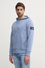 Calvin Klein Hoodie Men Logo Prited _ Ocean blue