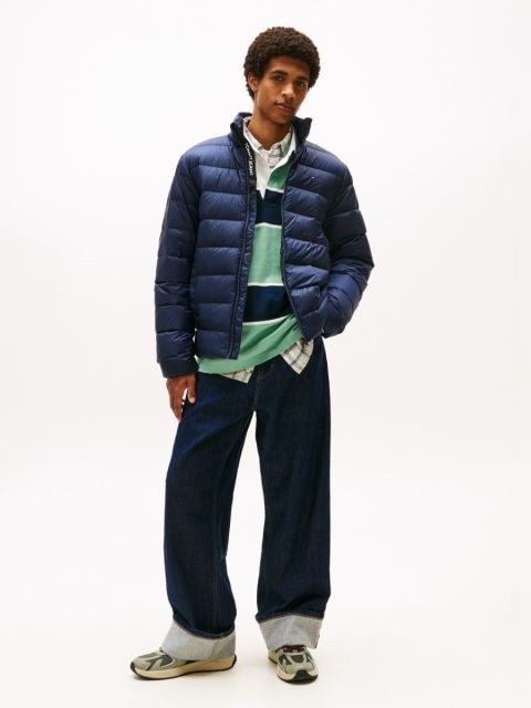 Men’s Classic Puffer Jacket – Navy Blue