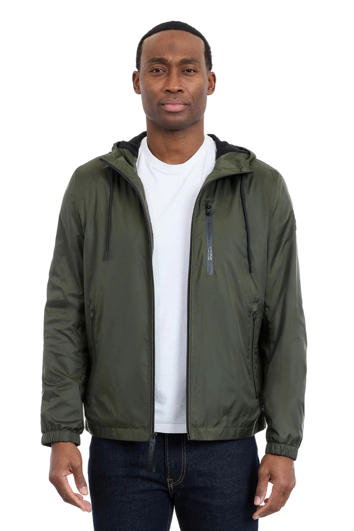 Michael Kors Windbreaker Men Hooded  Jacket – Olive