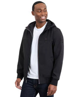 TOMMY HLFIGER Hooded Jacket, Soft, Wind- and Water-Repellent Men jacket _ Black