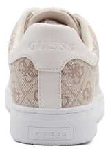 Guess Women’s Beige Monogram Lace-Up Sneakers