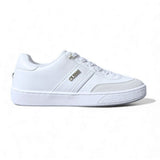 GUESS Women’s Classic White Low-Top Sneakers – Lace-Up Casual Shoes