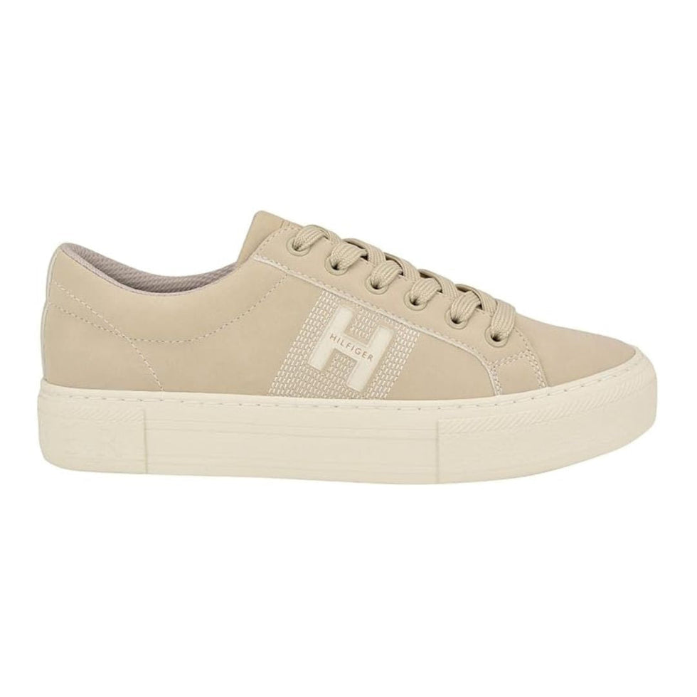Tommy Hilfiger Women’s Essential Platform Sneakers – Beige