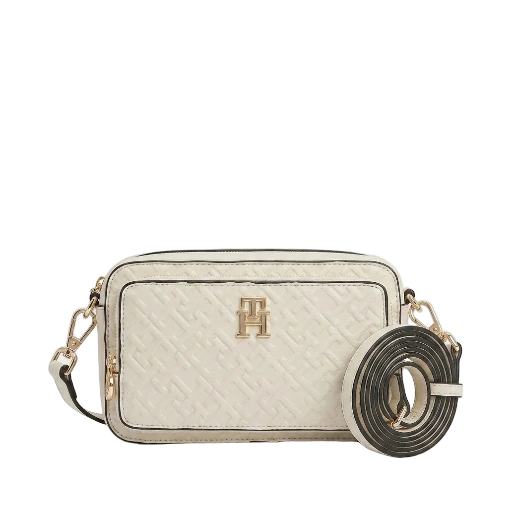 TOMMY HILFIGER Icon Embossed  Monogram Camera Women bag