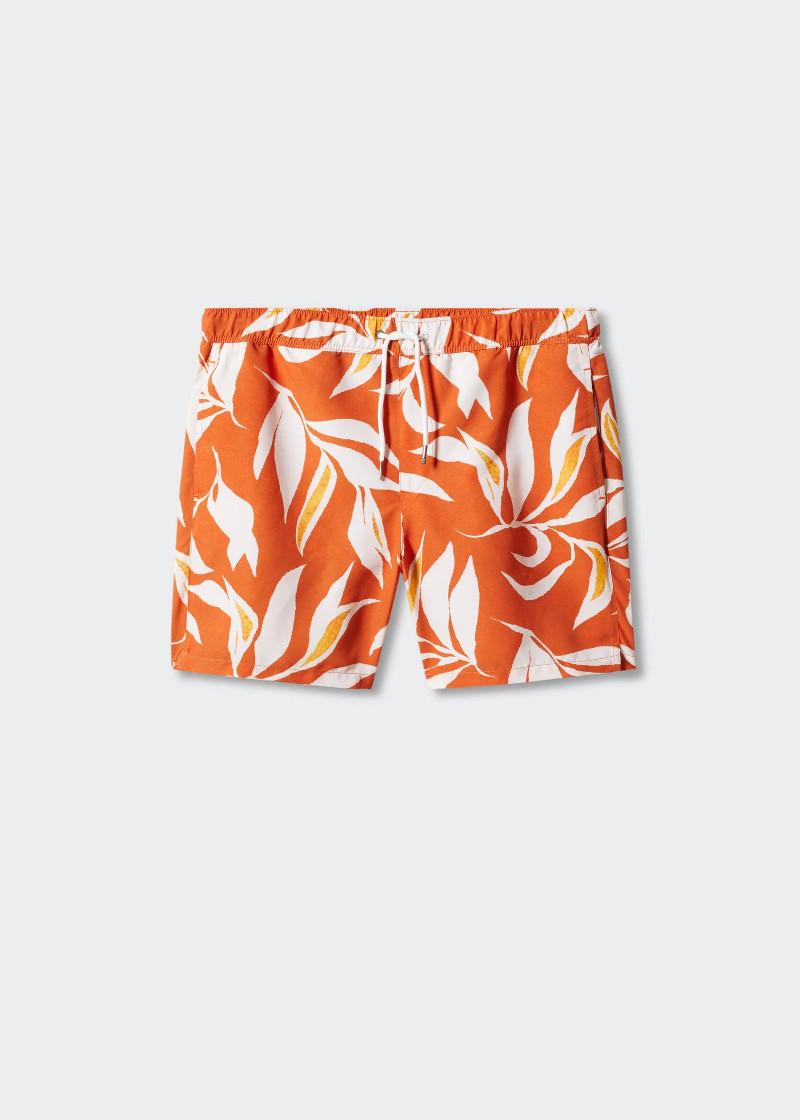 Mng Tropical Print  swim trunk