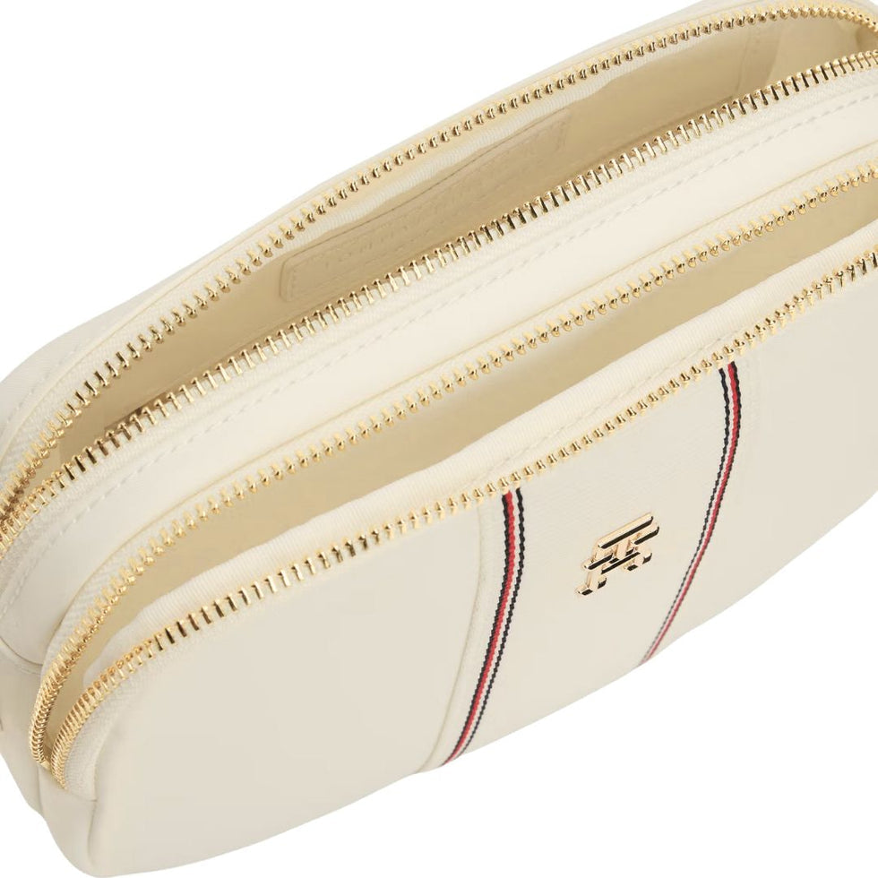 Tommy Hilfiger Monogram Crossbody Camera Bag Women  – Cream