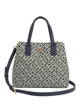 TOMMY HILFIGER Monogram Jacquard Satchel Women bag