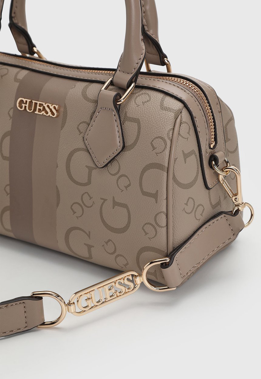Guess WESTER BOX SATCHEL Taupe bag