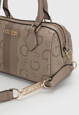 Guess WESTER BOX SATCHEL Taupe bag