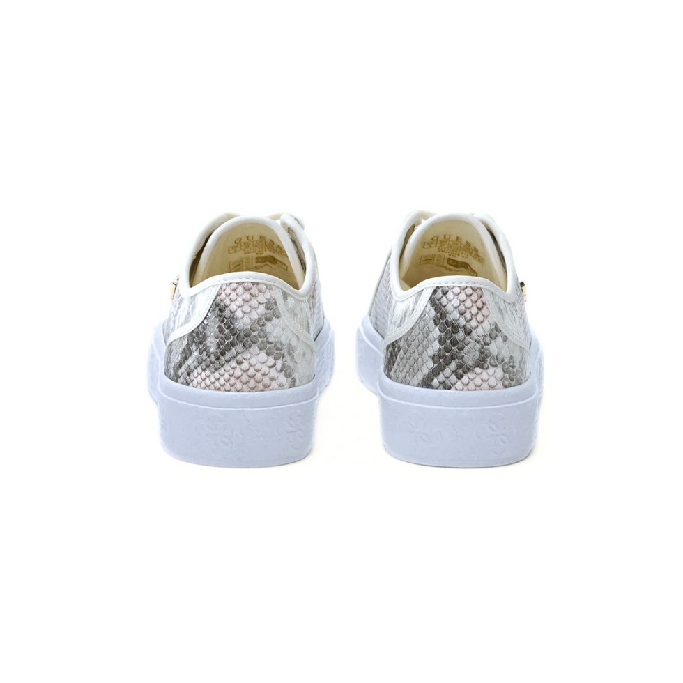 GUESS Women’s Snake-Print Low-Top Sneakers