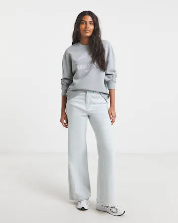 Tommy Jeans Women’s New York City Crewneck Sweatshirt – Heather Grey