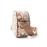 Calvin Klein Women Monogram Rounded Crossbody Bag Multicolor