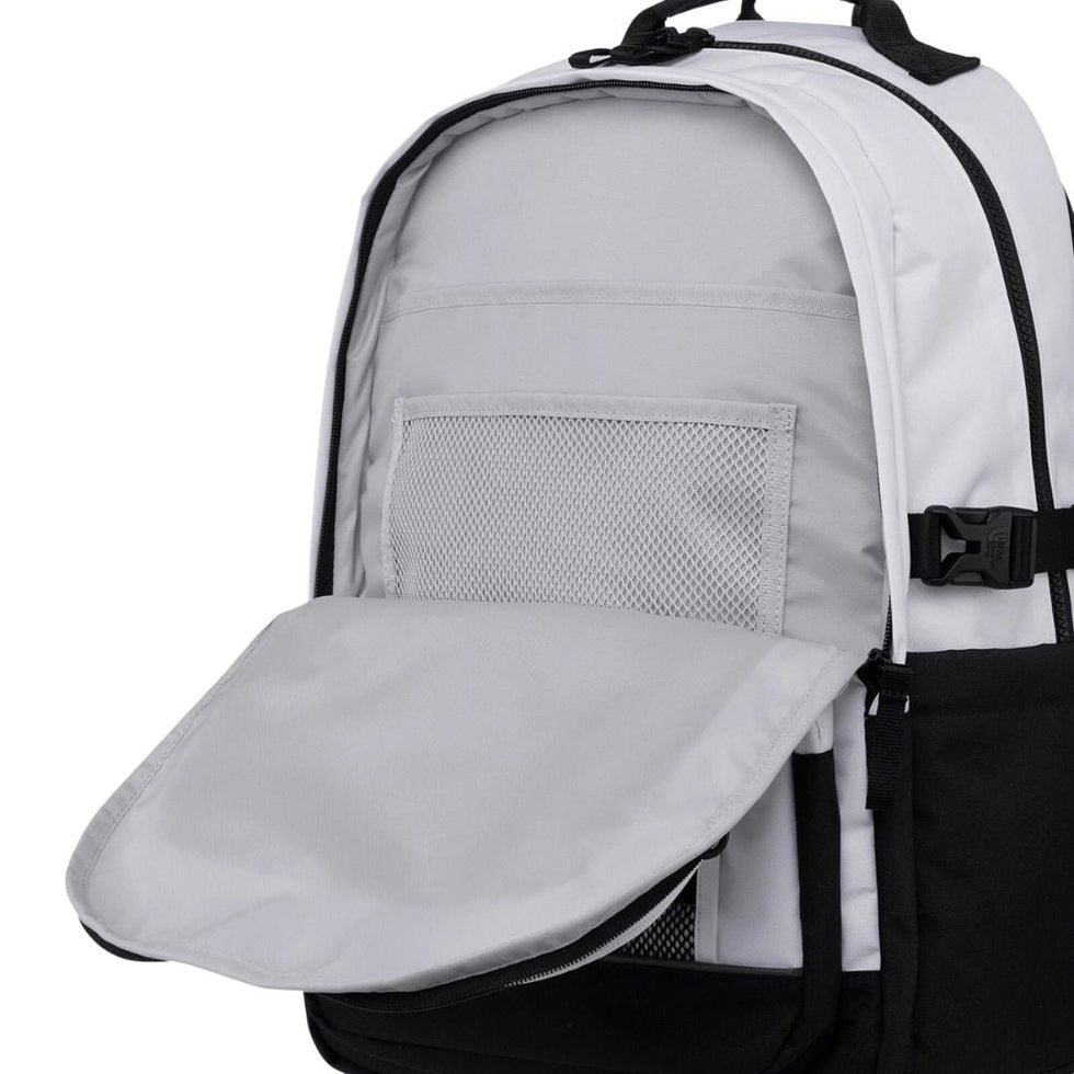 The North Face Dual White*Black  Backpack with Multi-Compartments