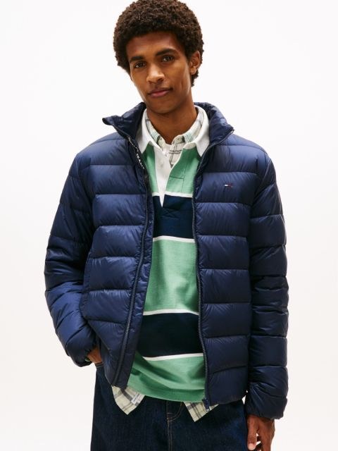 Men’s Classic Puffer Jacket – Navy Blue