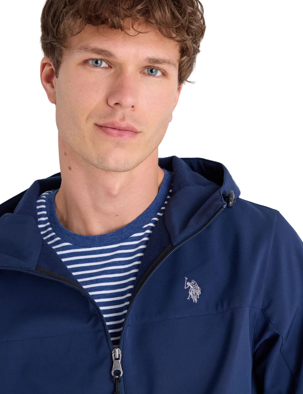 U.S. Polo Assn  Stylish youth polar fleece  Men jacket _ Navy
