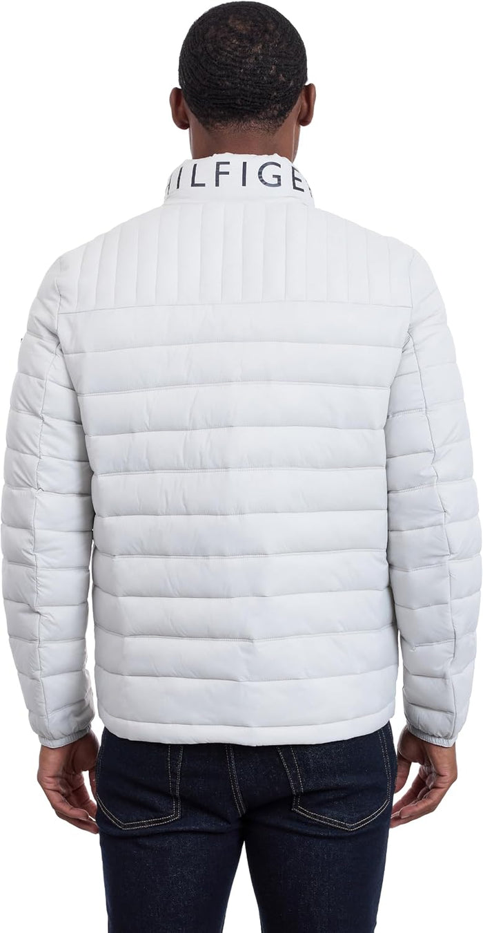 TOMMY HILFIGER Ultra Loft Filled Hooded Puffer Loft Filled Men Jacket _ Off White