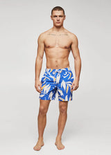 Mng Tropical Print  swim trunk