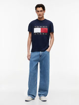 Tommy Jeans Flag Badge Crew Neck  T_shirt Regular Fit