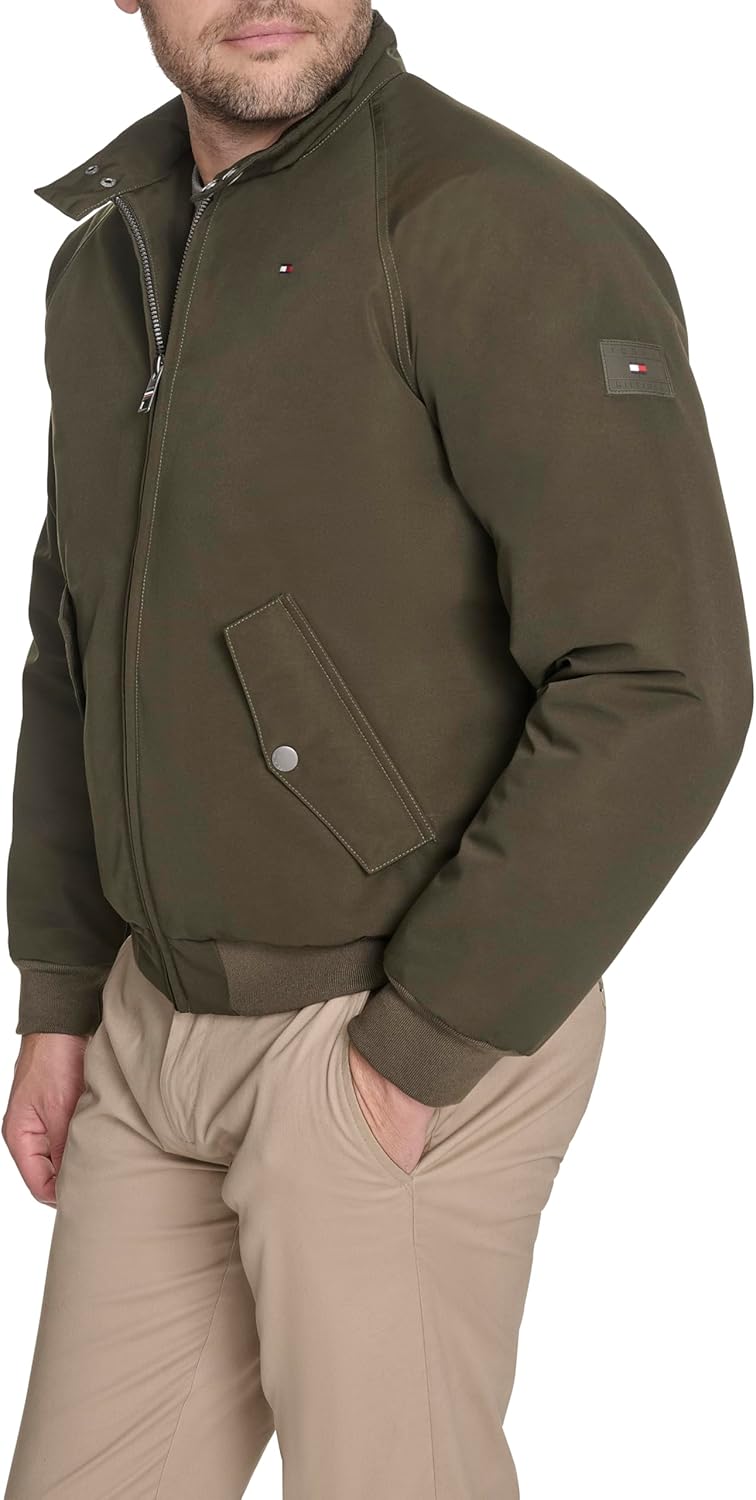 Tommy Hilfiger textile bomber jacket with lightweight  Men  Jacket Oiley