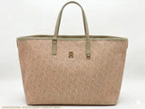 Tommy Monogram Patterned Leather Tote Bag