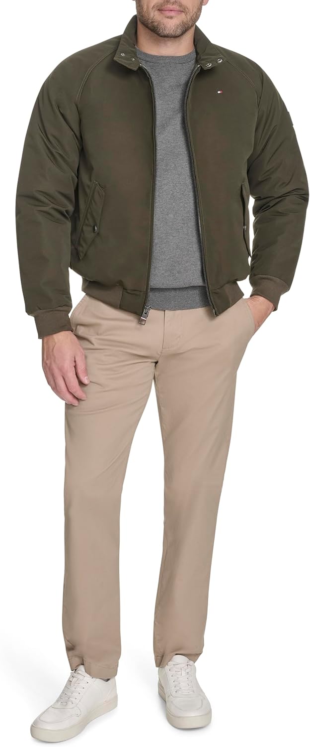 Tommy Hilfiger textile bomber jacket with lightweight  Men  Jacket Oiley
