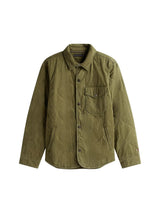 TOMMY HLFIGER Garment-Dyed Lightweight Quilted Men jacket _ Olive