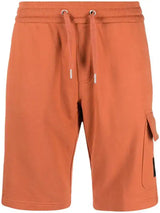 Calvin klein logo-patch cotton track cargo short