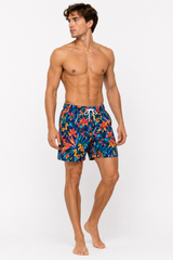 mng Tropical Print swim trunk