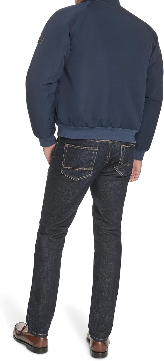 Tommy Hilfiger textile bomber  with lightweight Men Jacket Navy