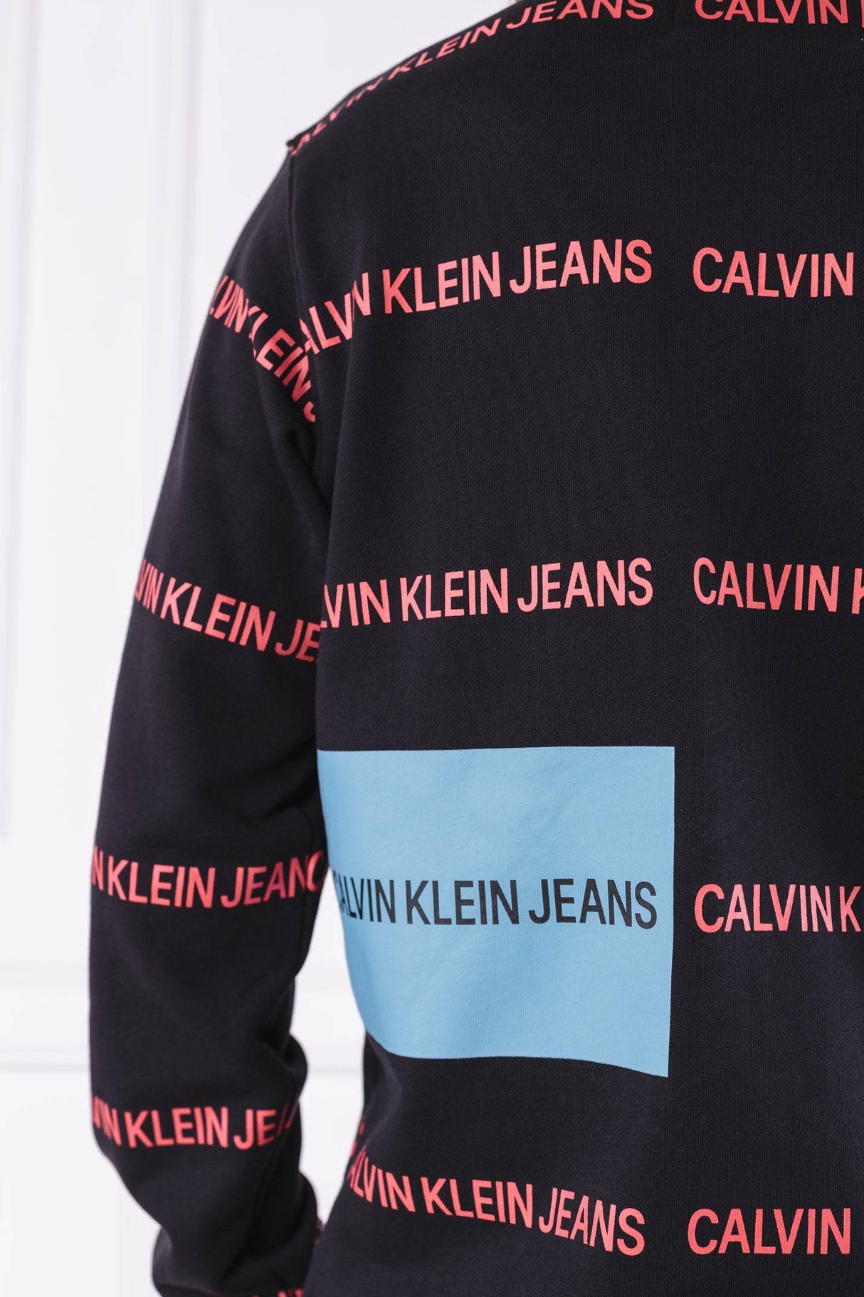 Calvin Klein Sweatshirt Logo Print Men _ Black*Red