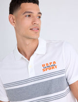 U.s polo Assn Horizontal Stripe Logo men's T_shirt