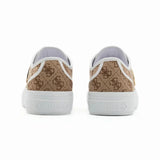 Guess Women’s Beige Monogram Canvas Sneakers