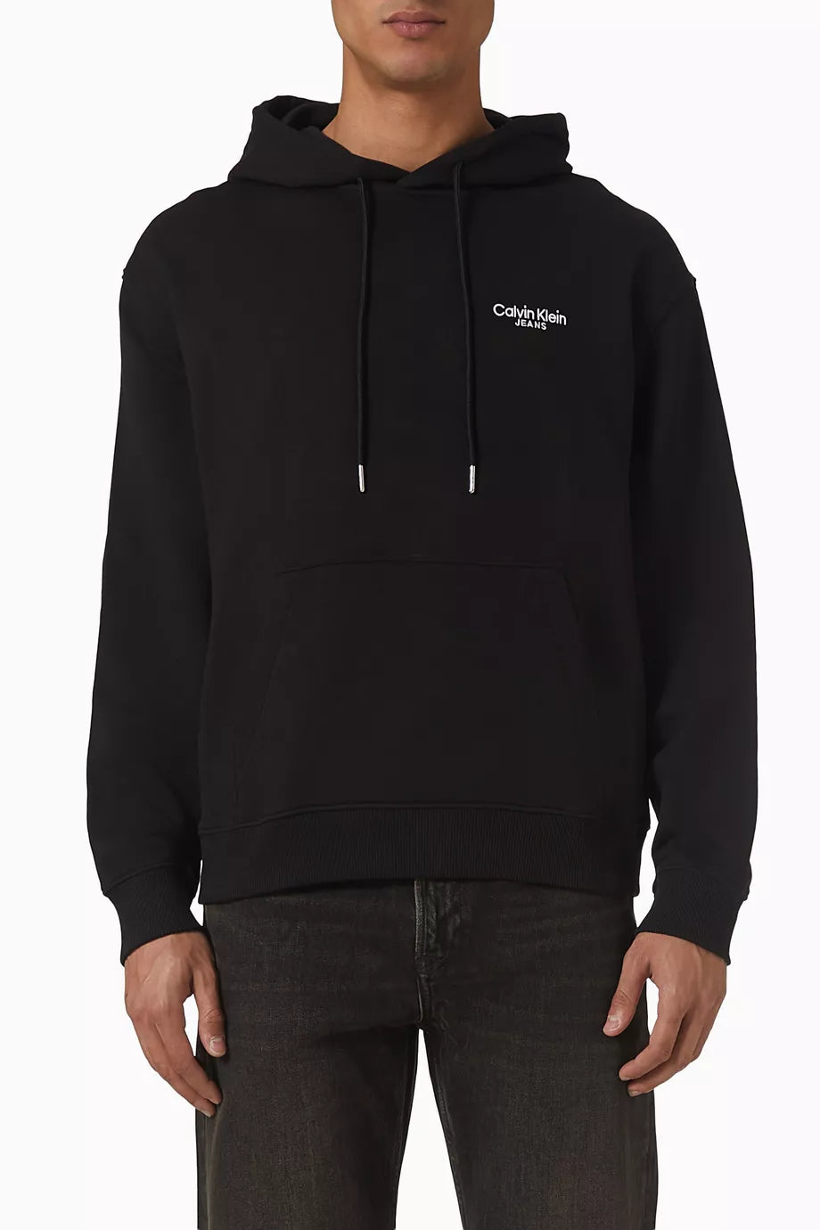 Calvin Klein Hoodie Men Logo Prited _ Black
