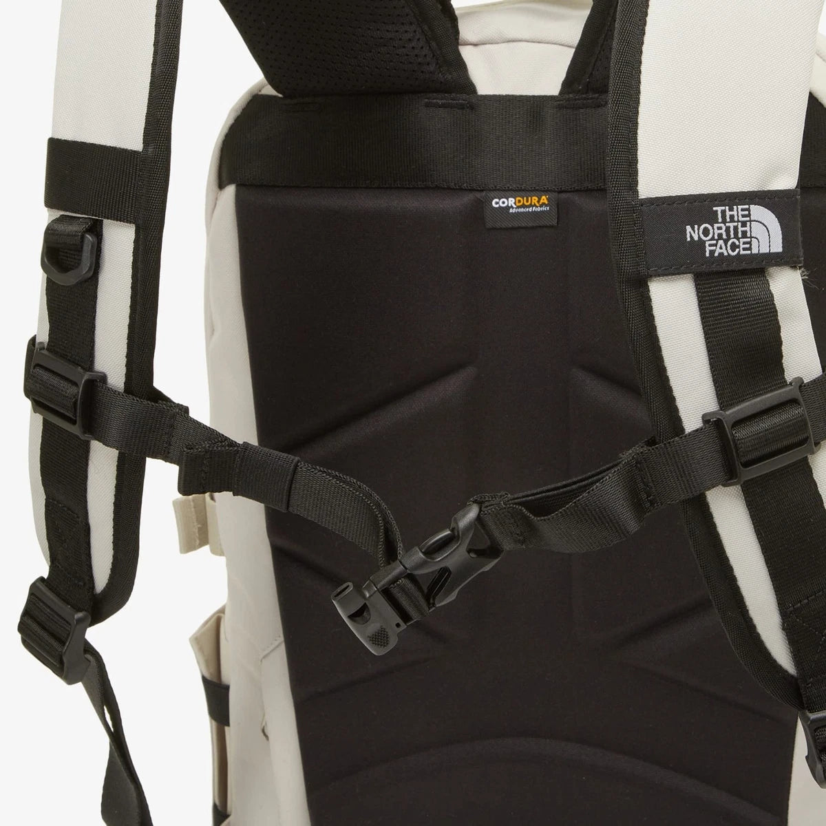 The North Face Dual Light Beige  Backpack with Multi-Compartments