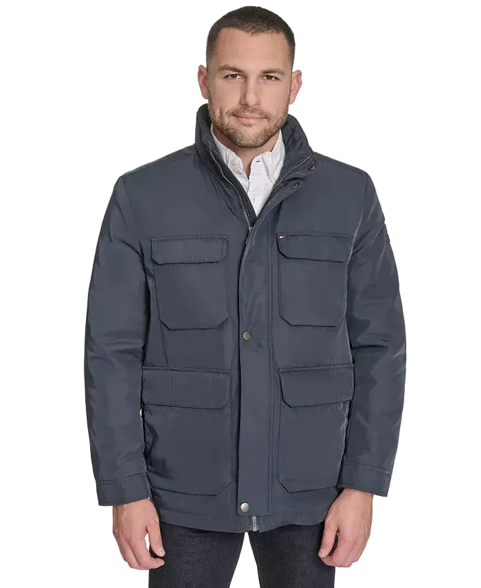 TOMMY HLFIGER Military-style Men jacket _ Dark Navy