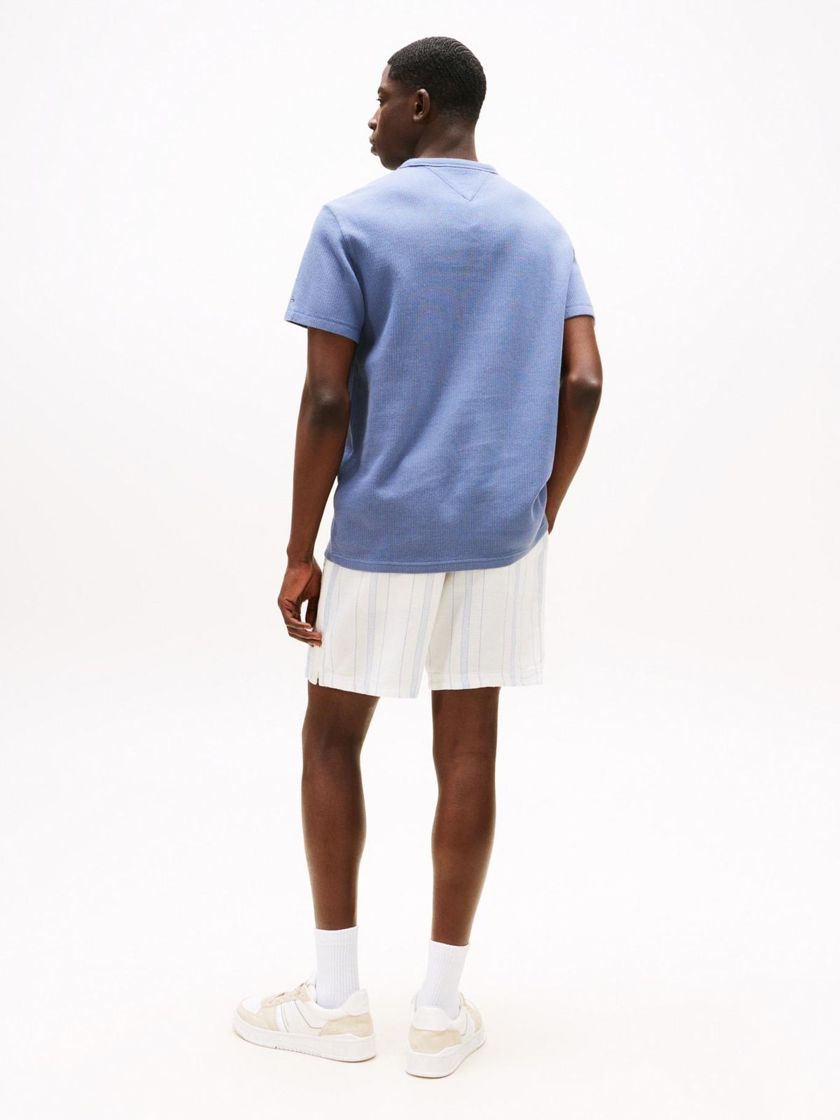 TOMMY JEANS WAFFLE SCRIPT round T_shirt