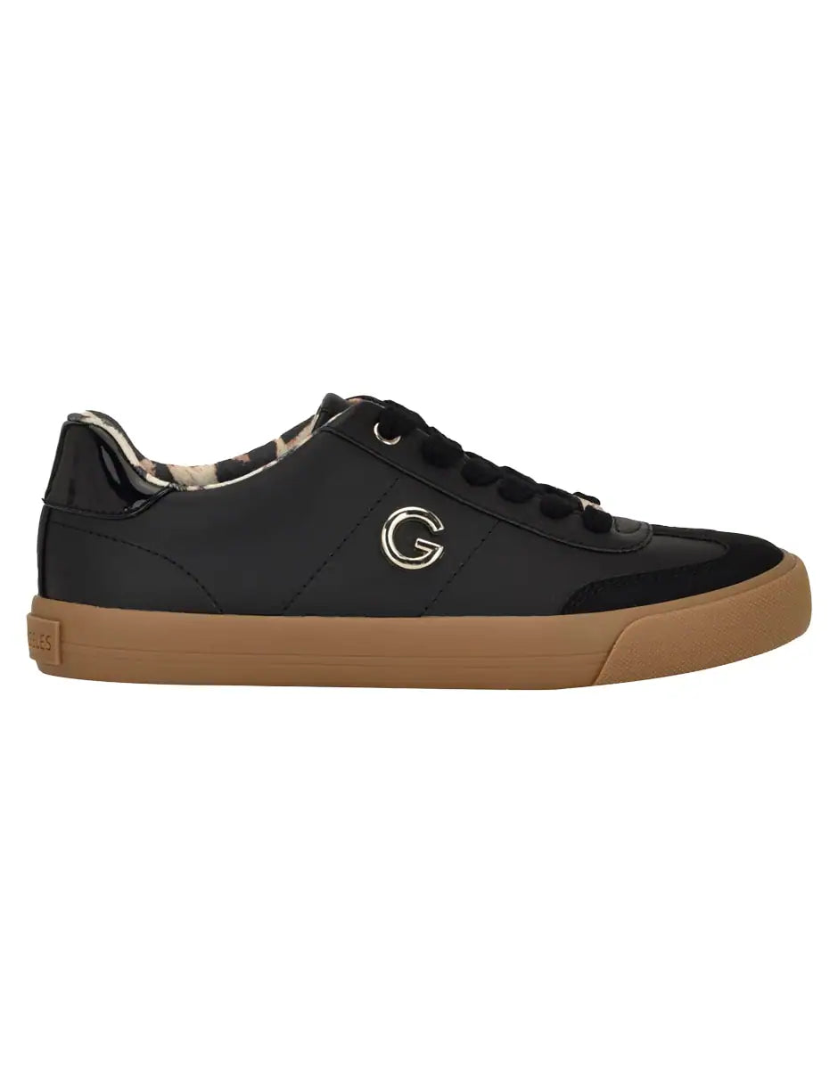 Guess Women’s Black Logo Lace-Up Sneaker