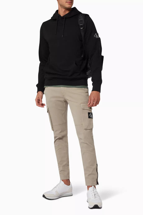 Calvin Klein Hoodie Men Logo Prited _ Black