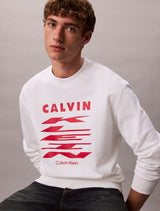 Calvin Klein Sweatshirt Logo Printed Men _ Off white