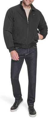 Tommy Hilfiger  textile bomber  with lightweight Men Jacket_ Black