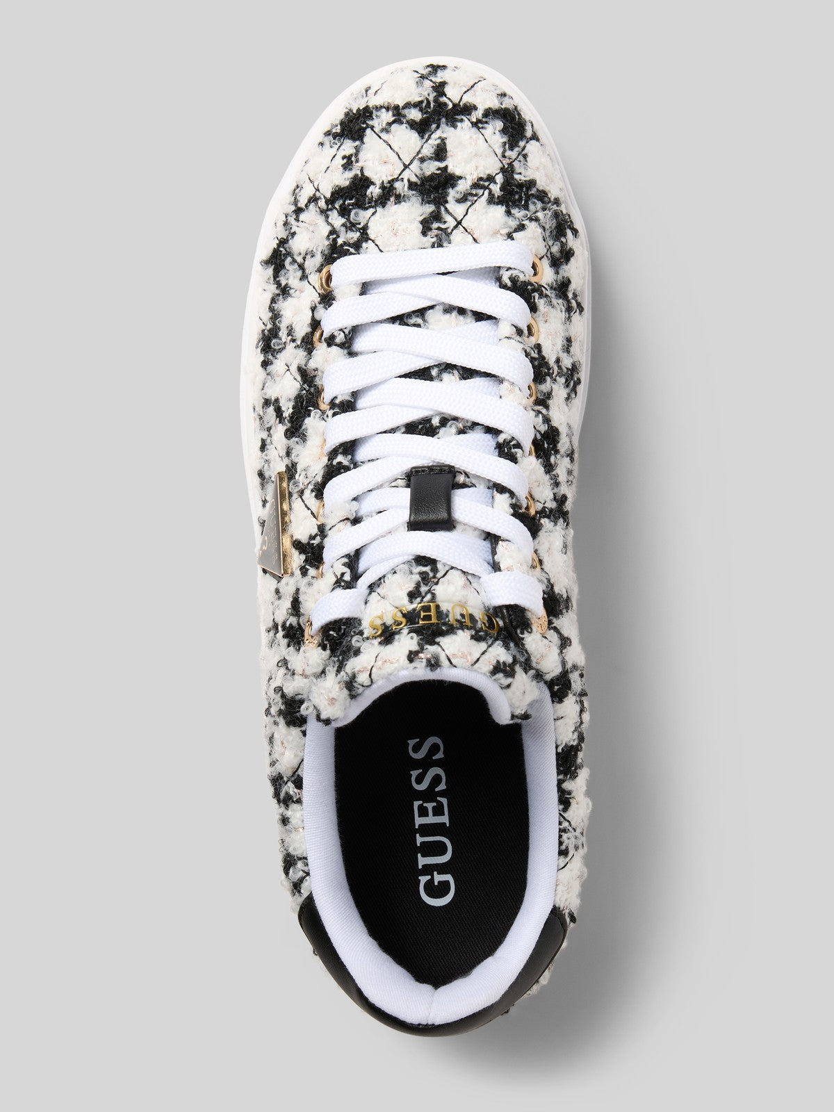 Shoes Guess DENESA sneakers with glitter yarn Women